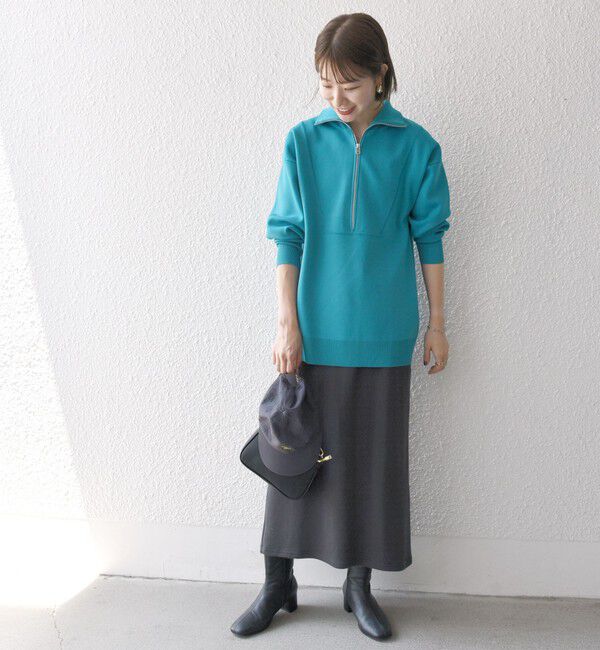 SHIPS any「《一部追加予約》【WEB限定】SHIPS any:〈手洗い可能〉ハーフ ジップ ハイネック プルオーバー」|ニット・セーター|