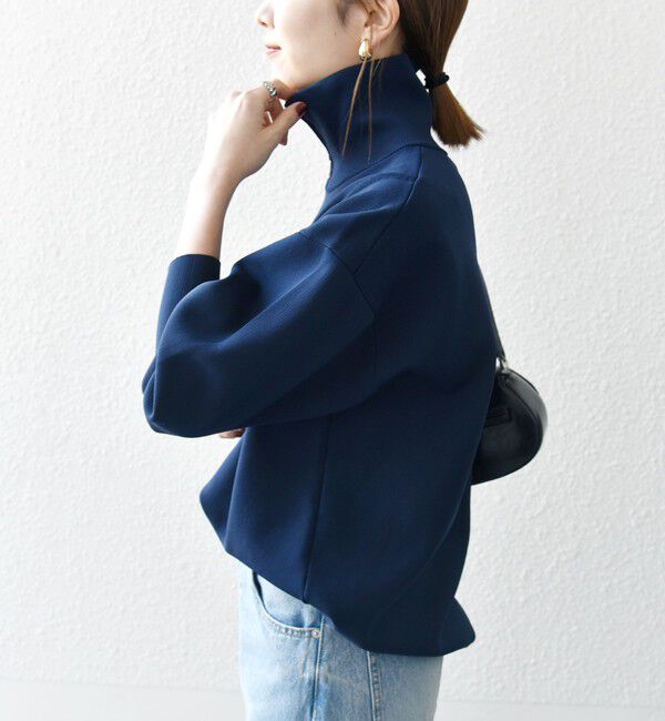 SHIPS any「《一部追加予約》【WEB限定】SHIPS any:〈手洗い可能〉ハーフ ジップ ハイネック プルオーバー」|ニット・セーター|