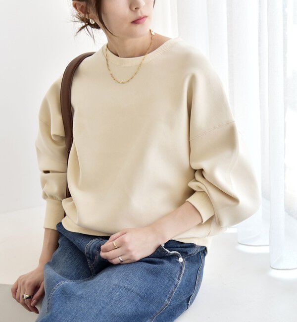 quaranciel「《一部追加予約》quaranciel:〈洗濯機可能〉ポンチ ベーシック コンパクト スウェット」|スウェット・ジャージ|