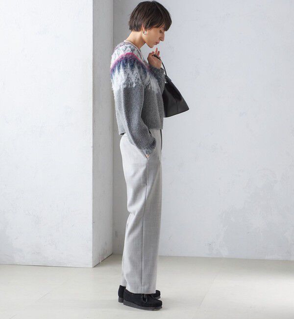 SHIPS for women「〈手洗い可能〉ストレート センタープレス トラウザーズ」|その他|