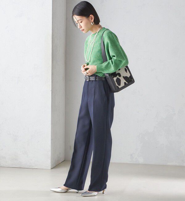 SHIPS for women「〈手洗い可能〉ストレート センタープレス トラウザーズ」|その他|