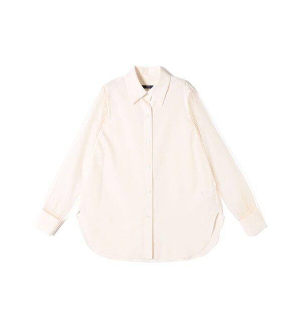 SHIPS for women「〈手洗い可能〉シアー袖 ドッキング シャツ」|シャツ・ブラウス|