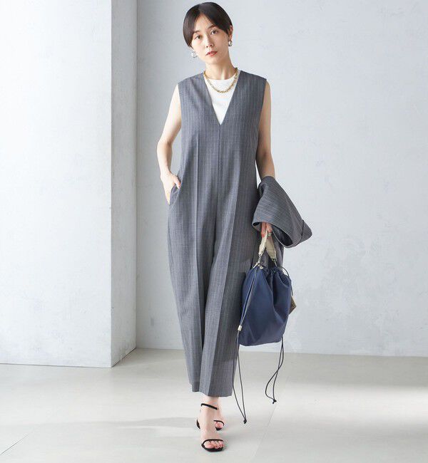 SHIPS for women「ウール混 Vネック オールインワン」|オールインワン|