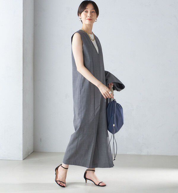 SHIPS for women「ウール混 Vネック オールインワン」|オールインワン|