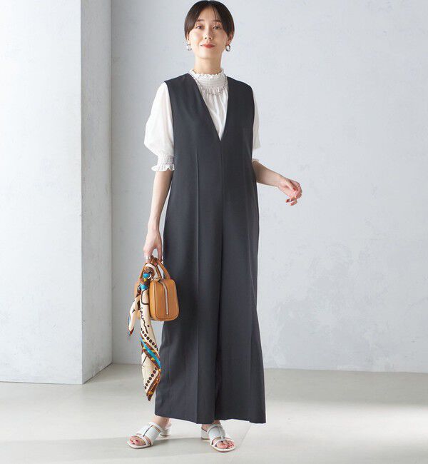 SHIPS for women「ウール混 Vネック オールインワン」|オールインワン|