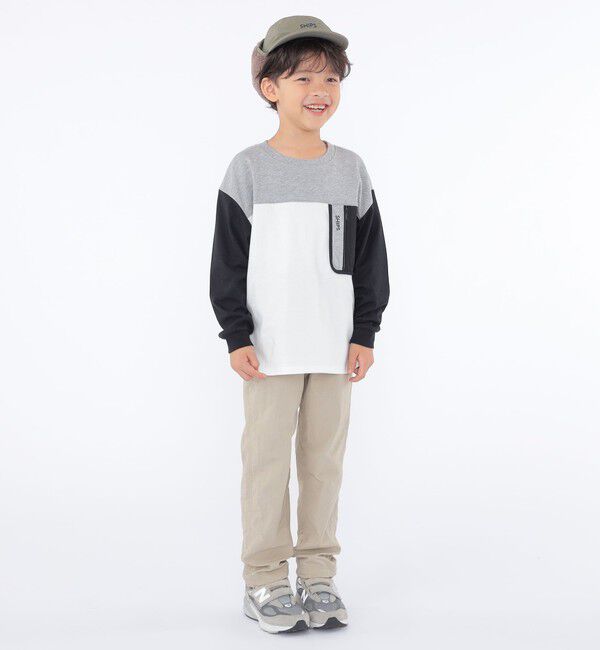 SHIPS KIDS「SHIPS KIDS:100～130cm /〈接触冷感/UVカット〉長袖 TEE」|Tシャツ・カットソー|
