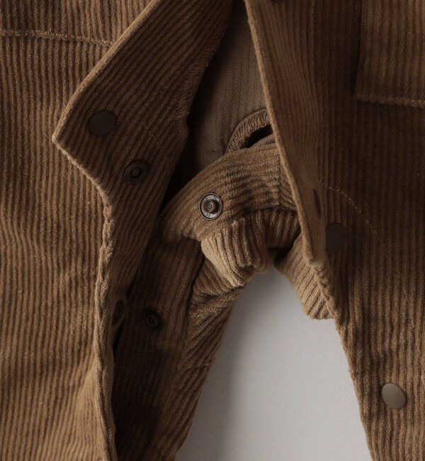 SHIPS KIDS「SHIPS KIDS:70～80cm / フェイク オーバーオール ロンパース」|ロンパース|