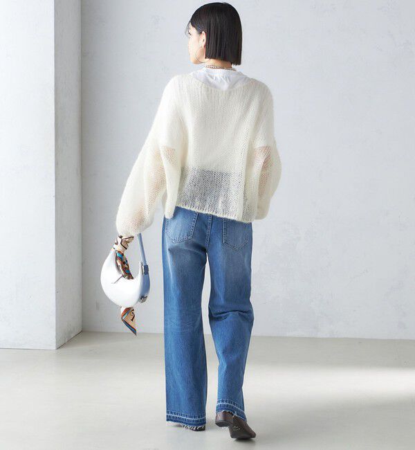 SHIPS for women「モヘヤ メッシュ プルオーバー」|ニット・セーター|