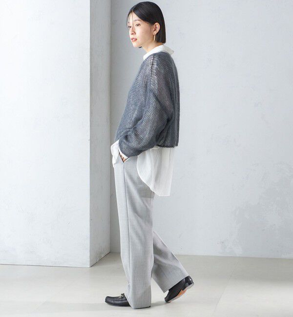 SHIPS for women「モヘヤ メッシュ プルオーバー」|ニット・セーター|