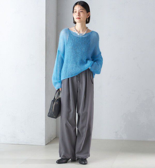 SHIPS for women「モヘヤ メッシュ プルオーバー」|ニット・セーター|