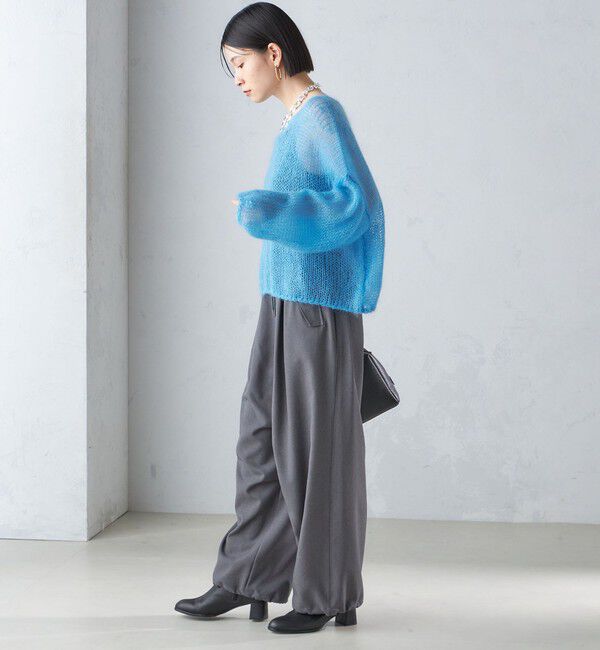 SHIPS for women「モヘヤ メッシュ プルオーバー」|ニット・セーター|