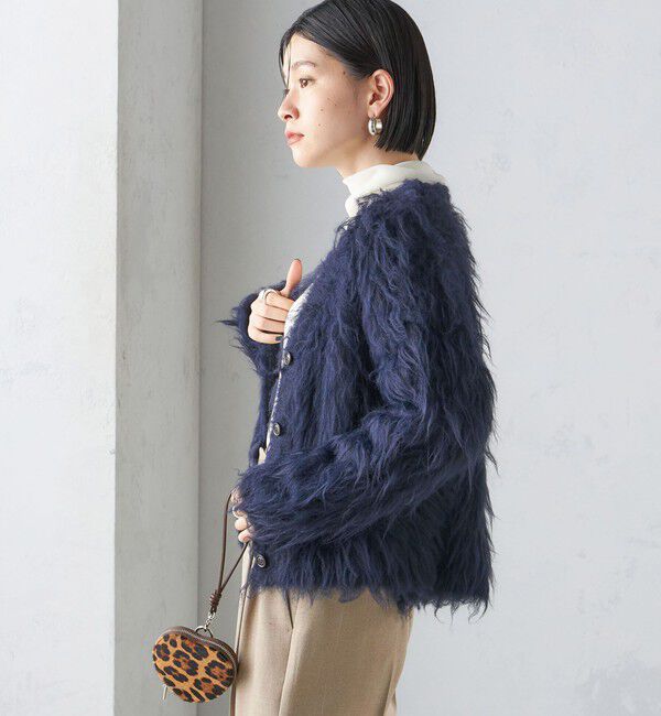 SHIPS for women「〈手洗い可能〉シャギー ファー カーディガン」|カーディガン|