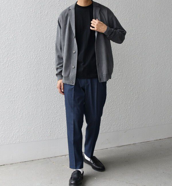 SHIPS any「SHIPS any: 〈手洗い可能〉コットン カシミヤ混 コンビ ニット ジャケット◇」|カーディガン|