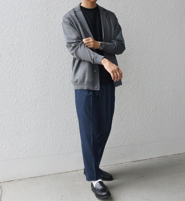 SHIPS any「SHIPS any: 〈手洗い可能〉コットン カシミヤ混 コンビ ニット ジャケット◇」|カーディガン|