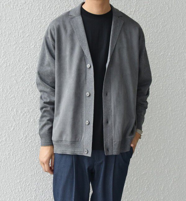 SHIPS any「SHIPS any: 〈手洗い可能〉コットン カシミヤ混 コンビ ニット ジャケット◇」|カーディガン|