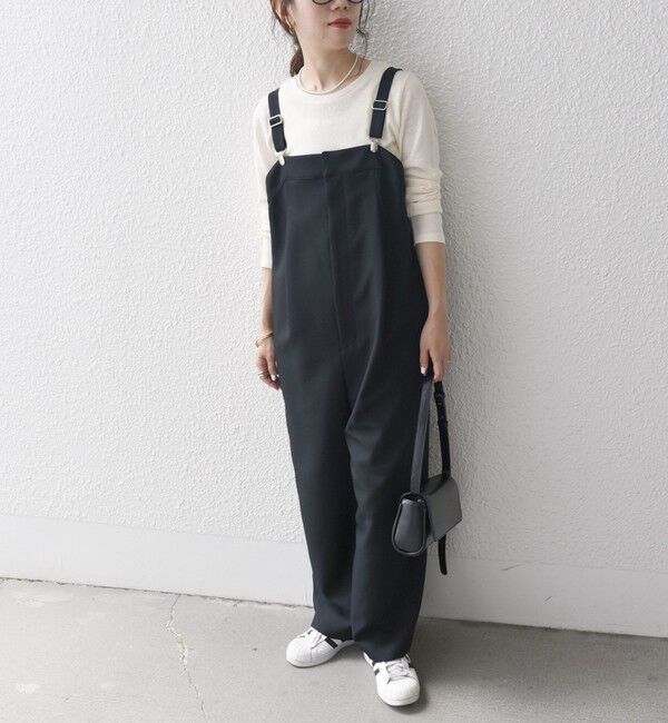 SHIPS any「SHIPS any:〈洗濯機可能〉ウールライク サスペンダー セミワイド サロペット」|その他|