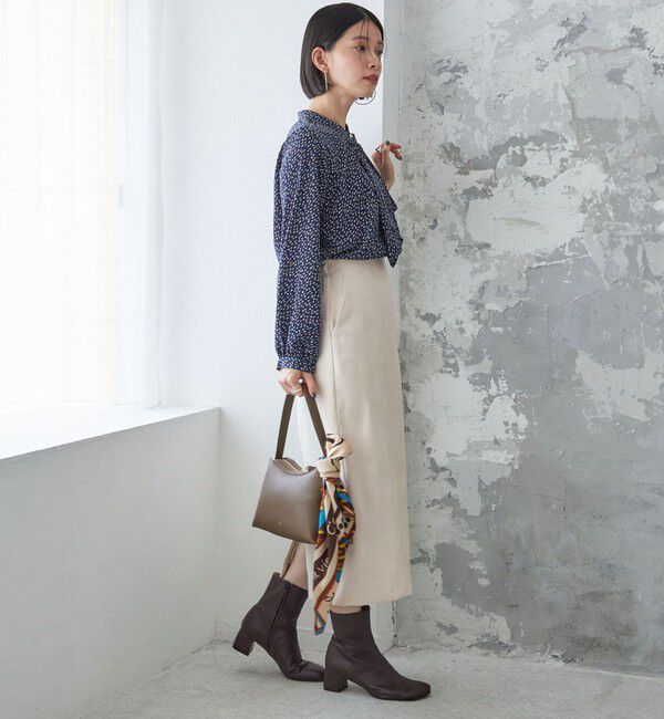 SHIPS for women「〈手洗い可能〉フェイク スエード (ポリエステル) タイト スカート」|タイト|