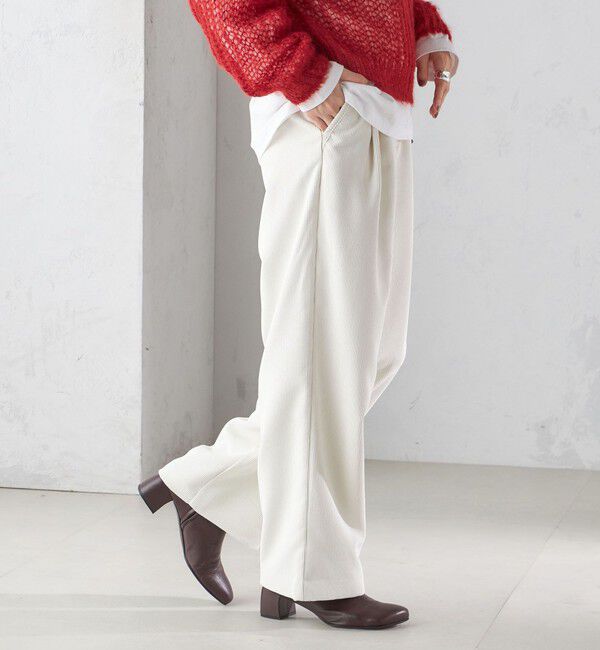 SHIPS for women「〈洗濯機可能〉コーデュロイ 2タック パンツ」|その他|