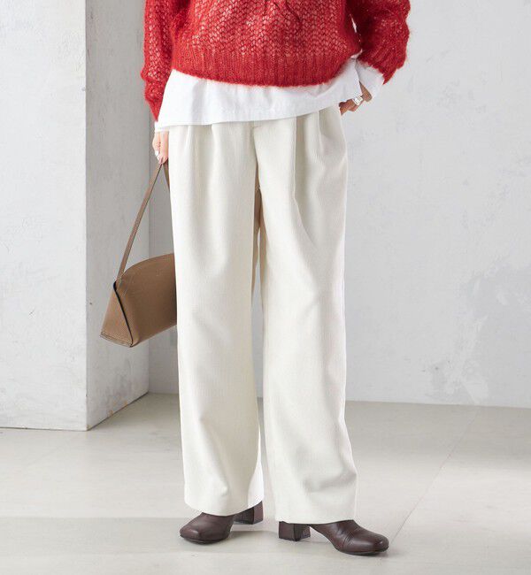 SHIPS for women「〈洗濯機可能〉コーデュロイ 2タック パンツ」|その他|