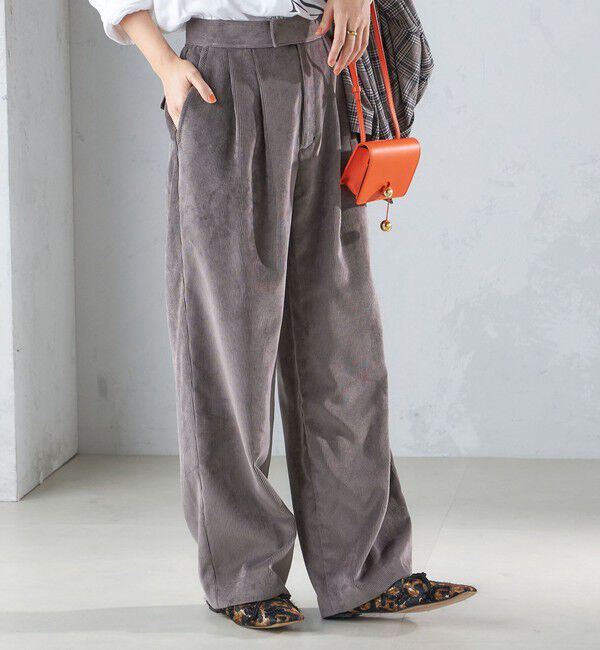 SHIPS for women「〈洗濯機可能〉コーデュロイ 2タック パンツ」|その他|