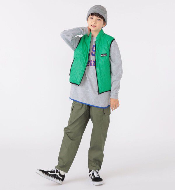 SHIPS KIDS「【SHIPS KIDS別注】WILD THINGS:130～170cm / キルティング リバーシブル ベスト」|ダウンベスト・ベスト|