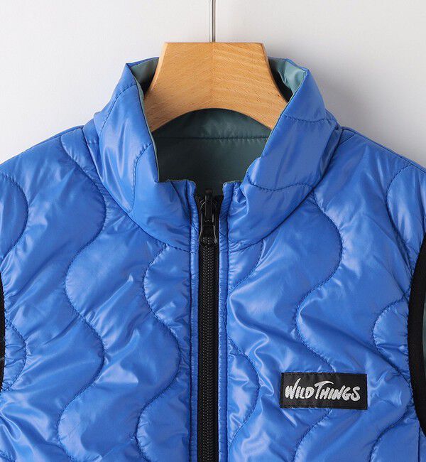 SHIPS KIDS「【SHIPS KIDS別注】WILD THINGS:130～170cm / キルティング リバーシブル ベスト」|ダウンベスト・ベスト|