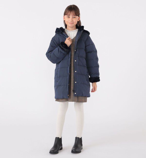 SHIPS KIDS「SHIPS KIDS:140～150cm / チェック ジャンパー スカート」|ワンピース|