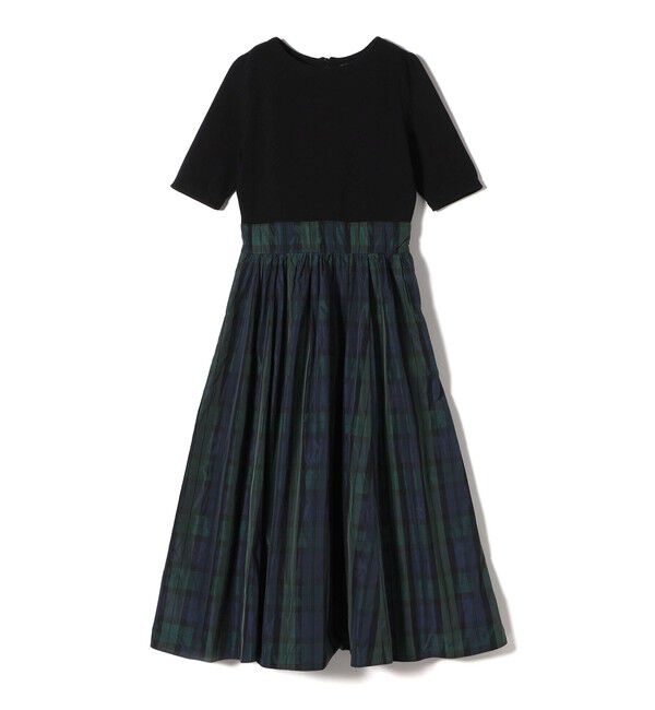 SHIPS for women「〈手洗い可能〉タフタ コンビ ニット パフスリーブ ワンピース」|ワンピース|