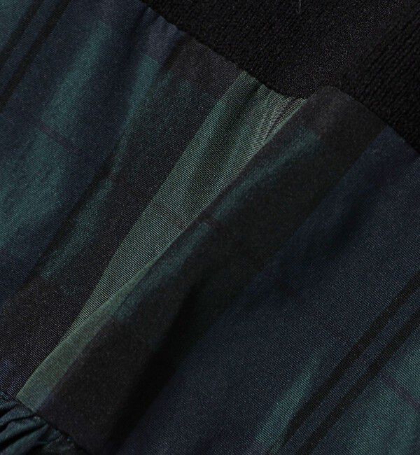 SHIPS for women「〈手洗い可能〉タフタ コンビ ニット パフスリーブ ワンピース」|ワンピース|