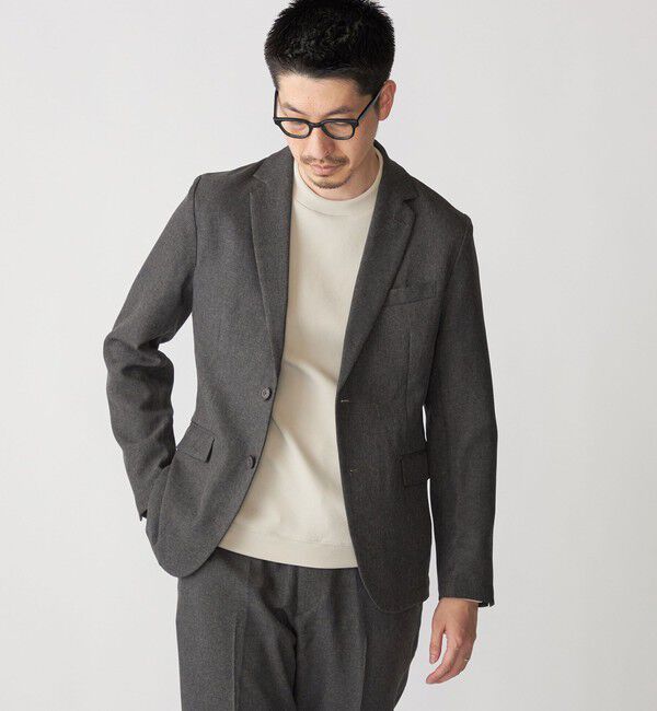 SHIPS「【WEB限定】SHIPS:〈手洗い可能〉ウールライク テック セットアップ（ジャケット＋イージーパンツ）」|スーツ|
