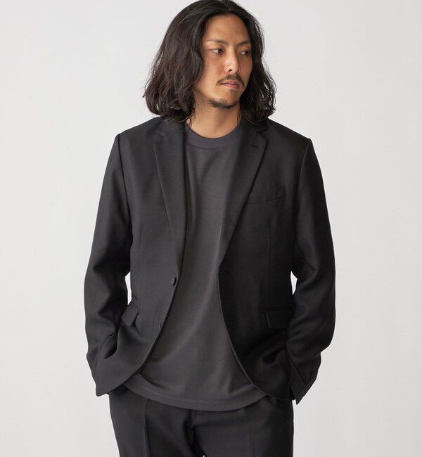 SHIPS「【WEB限定】SHIPS:〈手洗い可能〉ウールライク テック セットアップ（ジャケット＋イージーパンツ）」|スーツ|