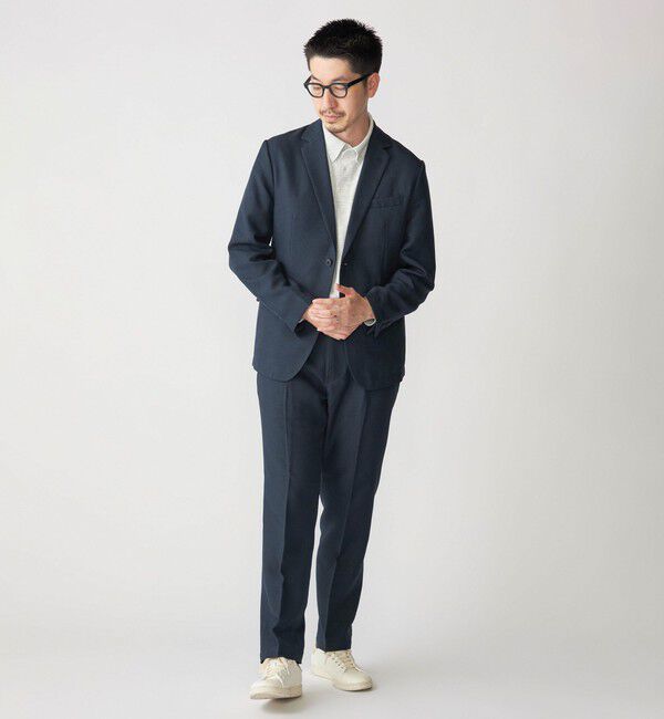 SHIPS「【WEB限定】SHIPS:〈手洗い可能〉ウールライク テック セットアップ（ジャケット＋イージーパンツ）」|スーツ|