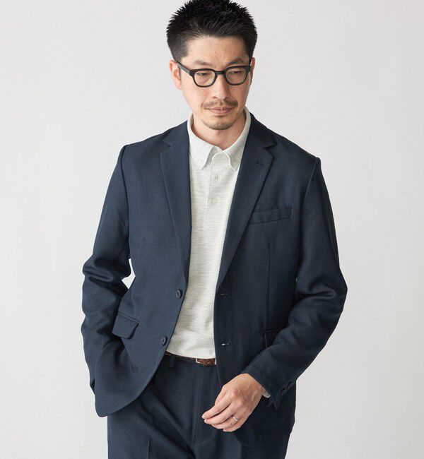 SHIPS「【WEB限定】SHIPS:〈手洗い可能〉ウールライク テック セットアップ（ジャケット＋イージーパンツ）」|スーツ|