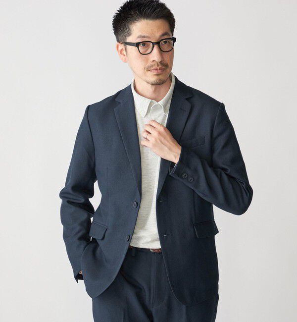 SHIPS「【WEB限定】SHIPS:〈手洗い可能〉ウールライク テック セットアップ（ジャケット＋イージーパンツ）」|スーツ|