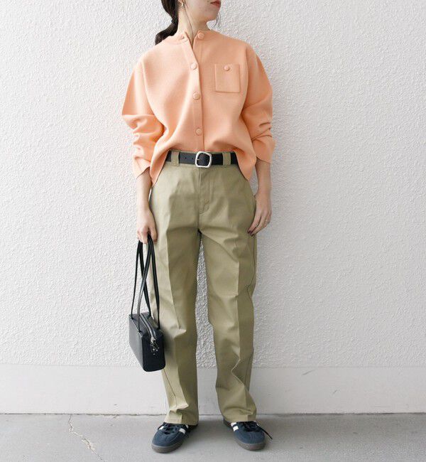 SHIPS any「SHIPS any: ミラノリブ ノーカラー ニット ジャケット カーディガン」|カーディガン|