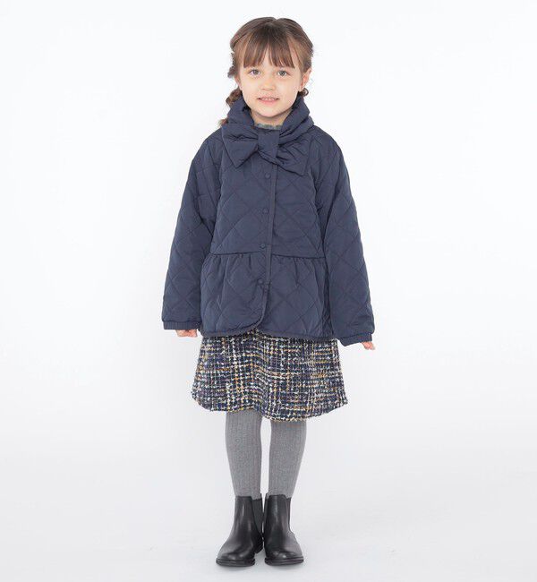 SHIPS KIDS「SHIPS KIDS:100～130cm /〈撥水/洗濯機可能〉キルト ペプラム ジャケット」|その他|