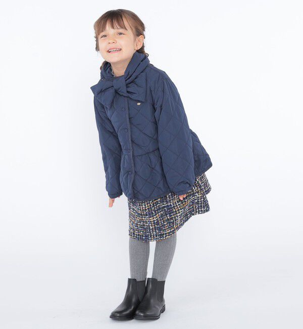 SHIPS KIDS「SHIPS KIDS:100～130cm /〈撥水/洗濯機可能〉キルト ペプラム ジャケット」|その他|