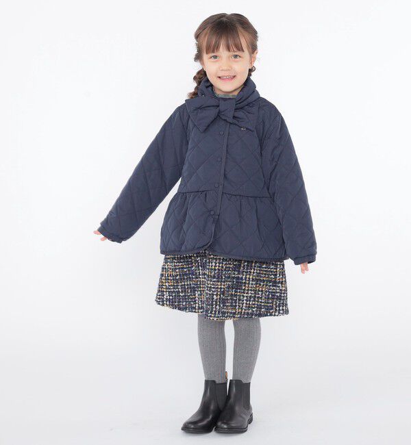 SHIPS KIDS「SHIPS KIDS:100～130cm /〈撥水/洗濯機可能〉キルト ペプラム ジャケット」|その他|