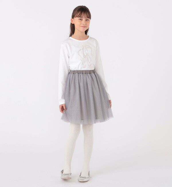 SHIPS KIDS「SHIPS KIDS:140～150cm / チュール スカート」|フレア|