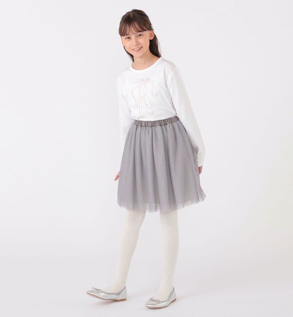 SHIPS KIDS「SHIPS KIDS:140～150cm / チュール スカート」|フレア|