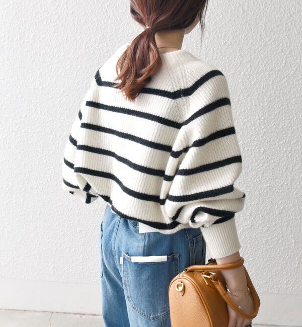 SHIPS any「SHIPS any:〈手洗い可能〉AQUA カシミヤ ミックス ハイネック ニット」|ニット・セーター|