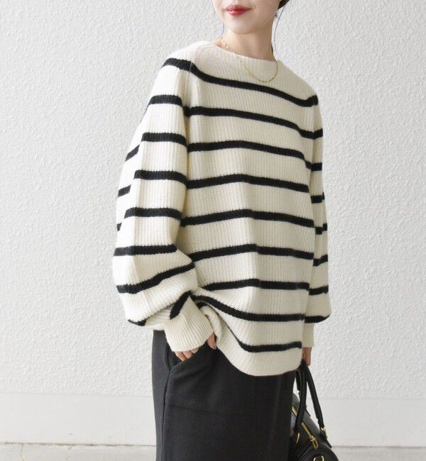 SHIPS any「SHIPS any:〈手洗い可能〉AQUA カシミヤ ミックス ハイネック ニット」|ニット・セーター|