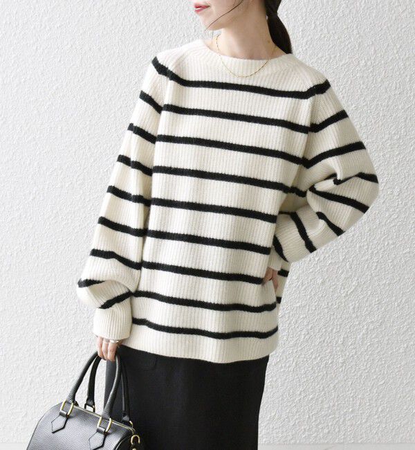 SHIPS any「SHIPS any:〈手洗い可能〉AQUA カシミヤ ミックス ハイネック ニット」|ニット・セーター|