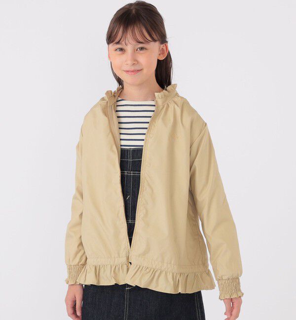 SHIPS KIDS「SHIPS KIDS:140～150cm / 〈撥水〉 フリル パーカー」|その他|