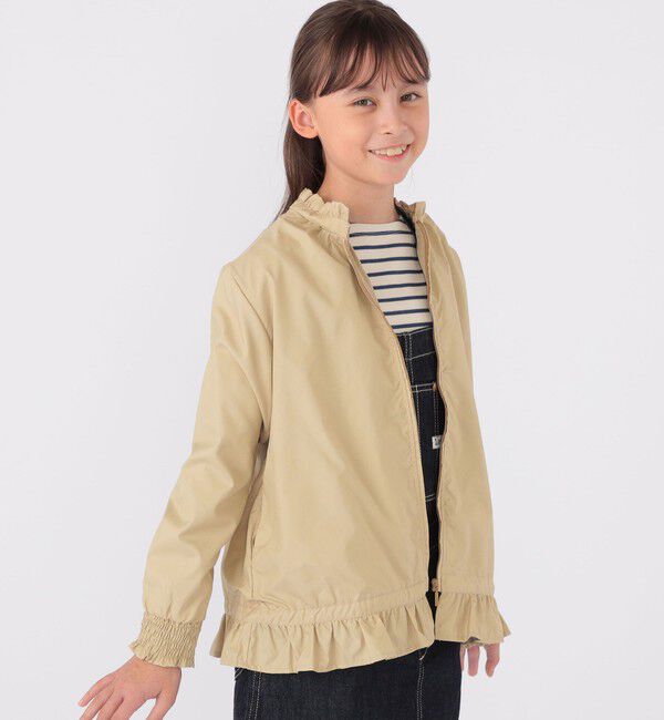 SHIPS KIDS「SHIPS KIDS:140～150cm / 〈撥水〉 フリル パーカー」|その他|