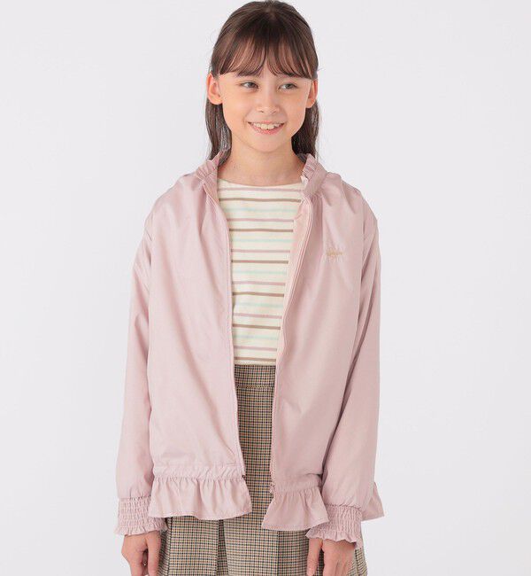 SHIPS KIDS「SHIPS KIDS:140～150cm / 〈撥水〉 フリル パーカー」|その他|