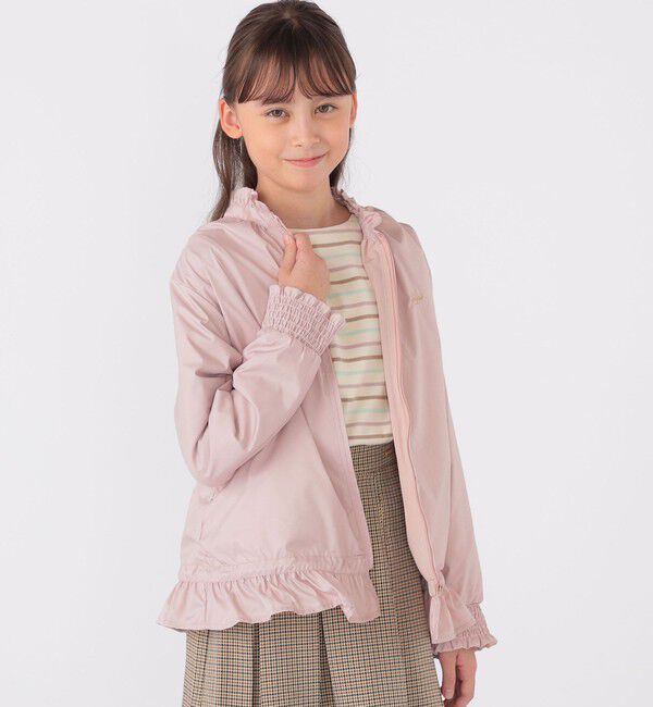 SHIPS KIDS「SHIPS KIDS:140～150cm / 〈撥水〉 フリル パーカー」|その他|