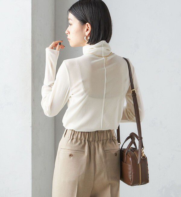 SHIPS for women「〈手洗い可能〉フロッキ― チュール タートルネック」|Tシャツ・カットソー|