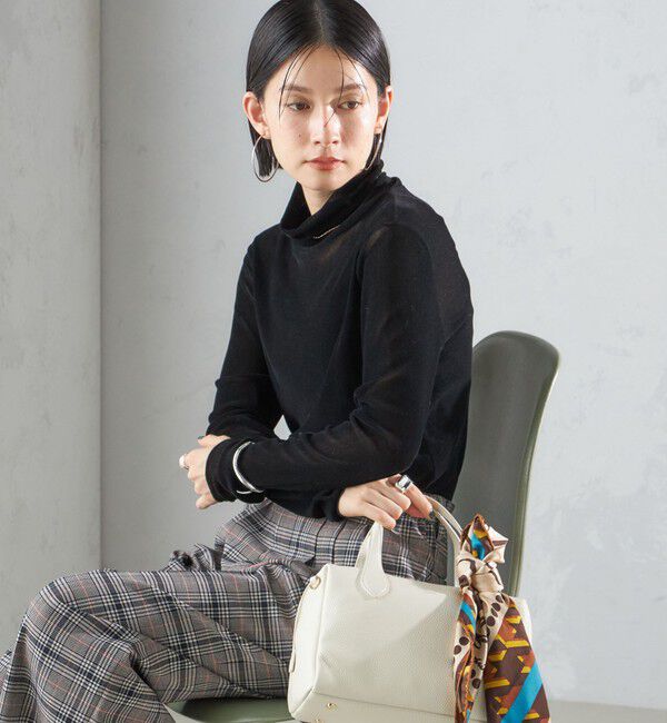 SHIPS for women「〈手洗い可能〉フロッキ― チュール タートルネック」|Tシャツ・カットソー|