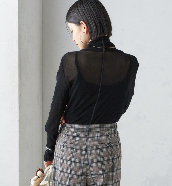 SHIPS for women「〈手洗い可能〉フロッキ― チュール タートルネック」|Tシャツ・カットソー|